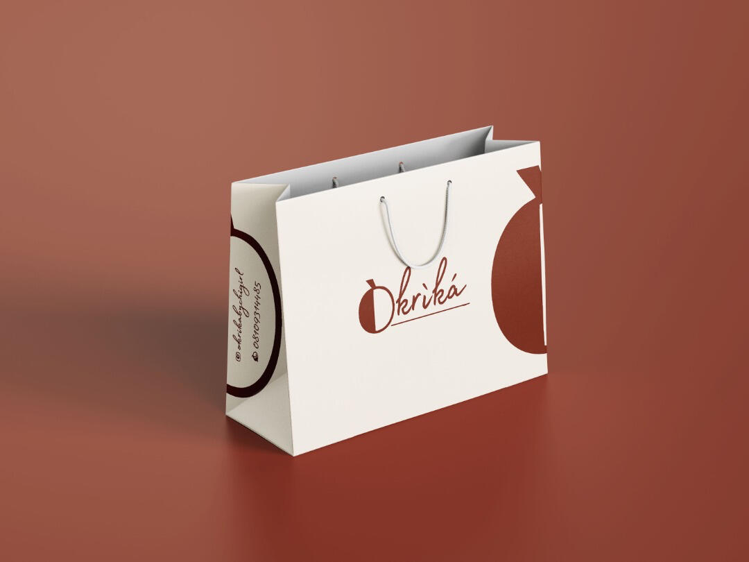 Òkrìká The Brand shopping bag