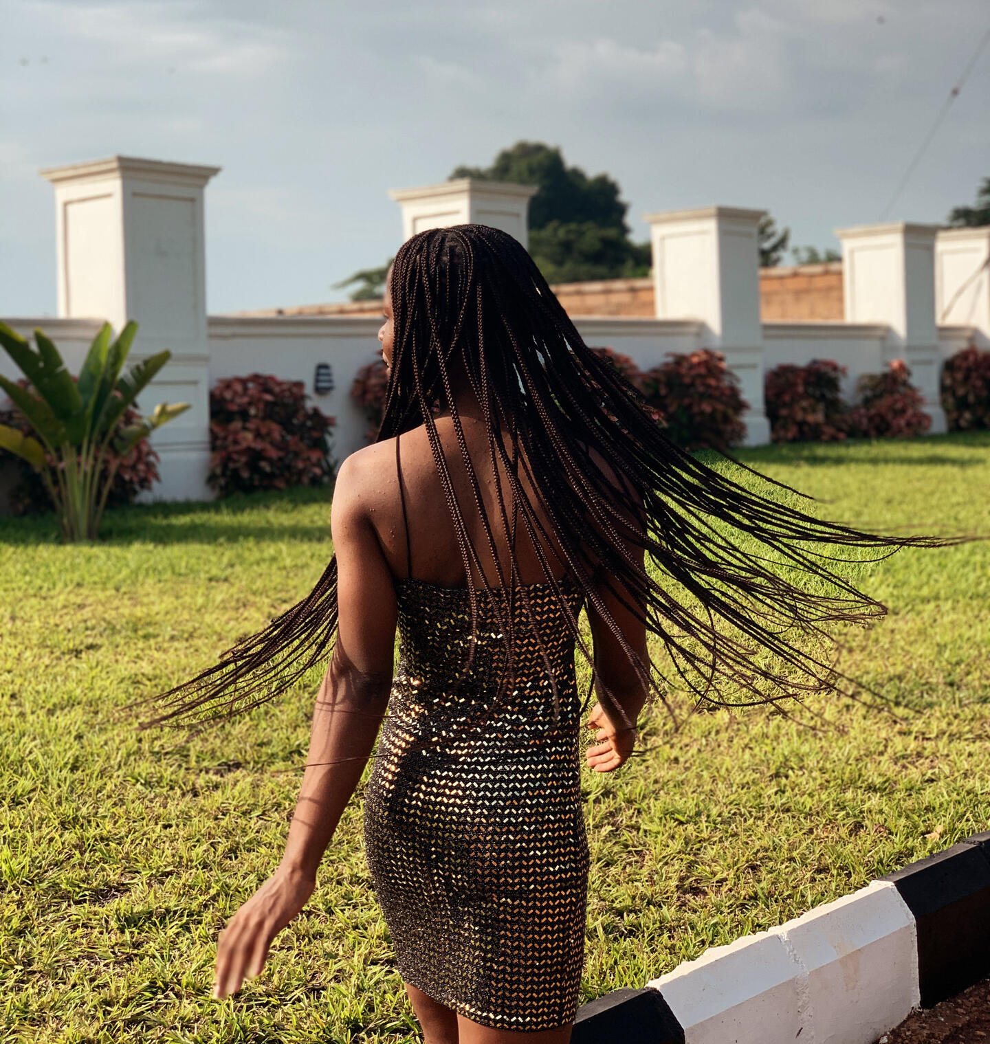Confident Lady In Secondhand Dress